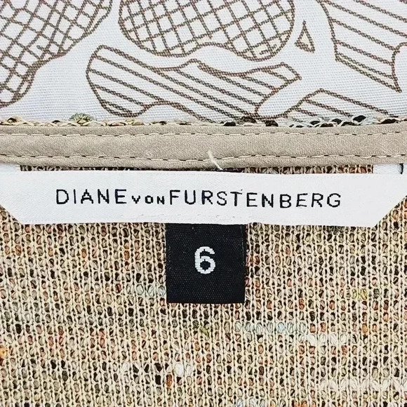Diane Von Furstenberg Tweed Balloon Sleeve Mini Shift Dress 6 - Picture 5 of 8
